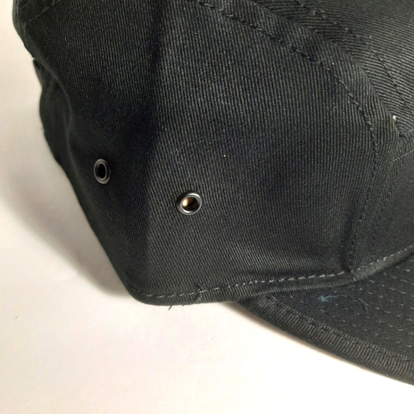 NEW Pittsburgh Pirates P Logo 5 Panel Camper Strapback Hat BLACK - Picture 5 of 5